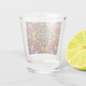 Mexican folk ethnic colorful seamless pattern  shot glas (Achterkant)