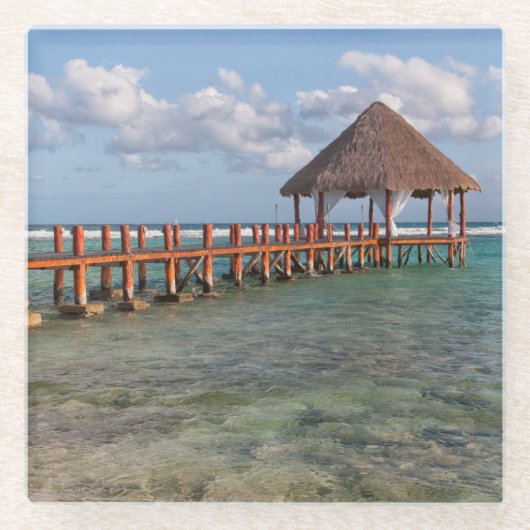 Mexican gazebo glazen onderzetter (Voorkant)