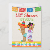 Mexican Gender Reveal Baby shower Invitation Kaart (Voorkant)