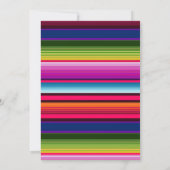 Mexican Girl Baby shower Invitation Kaart (Achterkant)