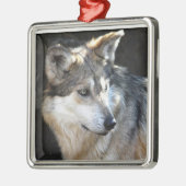 Mexican Gray Wolf Metalen Ornament (Links)