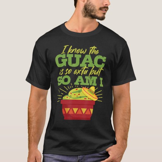 Mexican Guacamole Avocado Cinco De Mayo T-shirt (Voorkant)