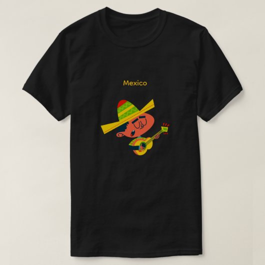 Mexican Guitar Boy T-shirt (Design voorkant)