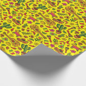 Mexican Hand Drawn Cinco de Mayo Thmet Piñata Cadeaupapier (Hoek)