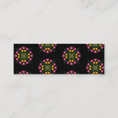 Mexican Hand Drawn Floral Spanish Website Card Mini Visitekaartje (Achterkant)