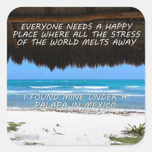 Mexican Happy Place Stickers (vel van 6) (Voorkant)