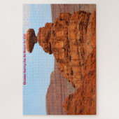 Mexican Hat Mountain Sculptuur Utah. Legpuzzel (Verticaal)