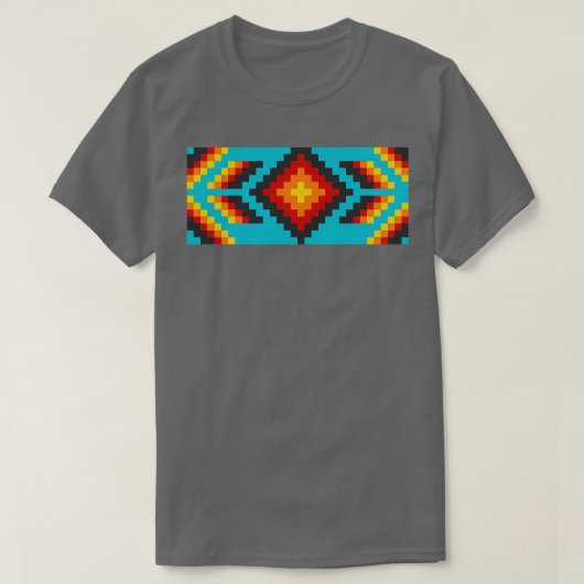 Mexican Huichol Pattern T-shirt (Design voorkant)