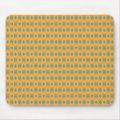 Mexican inspired pattern in yellow and blue muismat (Voorkant)