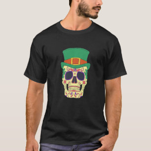 mexican leprikon pet belt skull leprechaun t-shirt