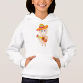 Mexican Llama, Cute Llama, Sombrero, Guitar (Voorkant)