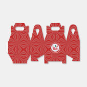 Mexican LOVE Heart Flag Valentijn gepersonaliseerd Bedankdoosjes (Uitgevouwen)