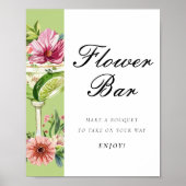 Mexican Margarita Flower Bar Vrijgezellenfeest Sig Poster (Voorkant)