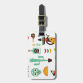 mexican mariachi bagagelabel (Voorkant verticaal)