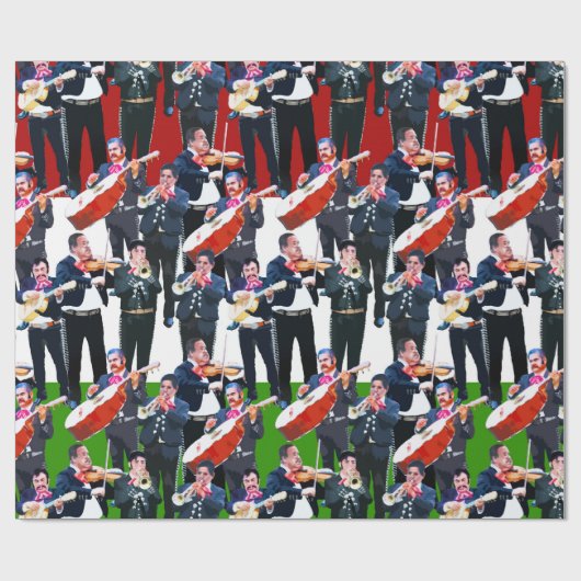 Mexican Mariachi Band Cadeaupapier (Vlak)