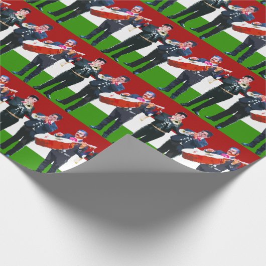 Mexican Mariachi Band Cadeaupapier (Hoek)