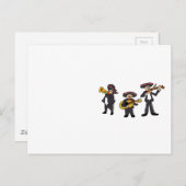 Mexican Mariachi Band Fiesta Music Cartoon Art Briefkaart (Voorkant / Achterkant)