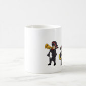 Mexican Mariachi Band Fiesta Music Cartoon Art Koffiemok (Center)