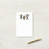 Mexican Mariachi Band Fiesta Music Cartoon Art Post-it® Notes (Op bureau)