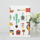mexican mariachi briefpapier (Staand voorkant)