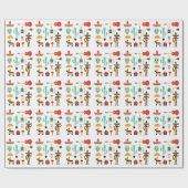 mexican mariachi cadeaupapier (Vlak)