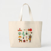 mexican mariachi grote tote bag (Voorkant)