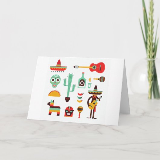 mexican mariachi kaart (Voorkant)