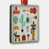 mexican mariachi metalen ornament (Rechts)