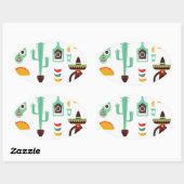 mexican mariachi ovale sticker (Vel)