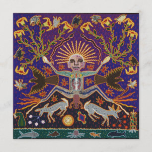 Mexican Mayan Aztec Goddess Ethnic Tribal Art Boho Kaart