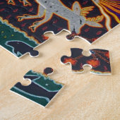 Mexican Mayan Aztec Goddess Ethnic Tribal Art Boho Legpuzzel (Zijkant)