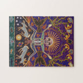 Mexican Mayan Aztec Goddess Ethnic Tribal Art Boho Legpuzzel (Horizontaal)