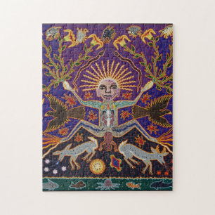 Mexican Mayan Aztec Goddess Ethnic Tribal Art Boho Legpuzzel