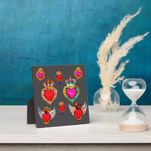 Mexican Milagros Charms Hearts Fotoplaat