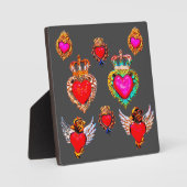 Mexican Milagros Charms Hearts Fotoplaat (Voorkant)