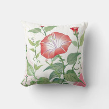 Mexican Morning Glory Square Pillow