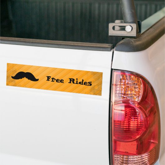 Mexican Mustache Bumpersticker (Op Truck)