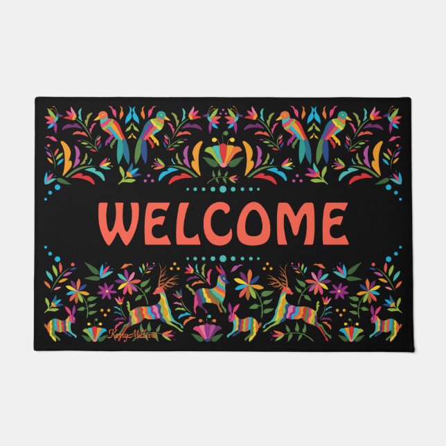 Mexican Otomi Doormat Deurmat (Voorkant)