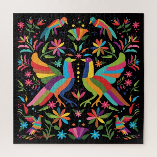 Mexican Otomi Jigzaag Puzzle Legpuzzel (Verticaal)