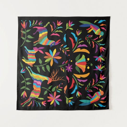 Mexican Otomi Wandkleed (Voorkant (horizontaal))