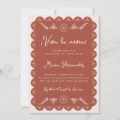 Mexican Papel Picado Viva La Novia Vrijgezellenfee Kaart (Voorkant)