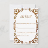 Mexican Papel Picado Wedding RSVP Card (Voorkant)