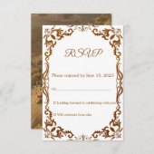 Mexican Papel Picado Wedding RSVP Card (Voorkant / Achterkant)