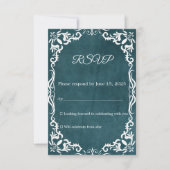 Mexican Papel Picado Wedding RSVP Card (Voorkant)