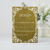 Mexican Papel Picado Wedding RSVP Card (Staand voorkant)