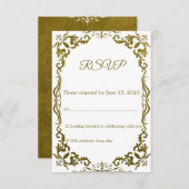 Mexican Papel Picado Wedding RSVP Card (Voorkant / Achterkant)