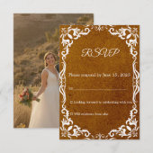 Mexican Papel Picado Wedding RSVP Card (Voorkant / Achterkant)