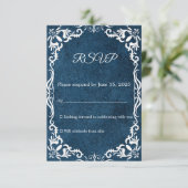 Mexican Papel Picado Wedding RSVP Card (Staand voorkant)