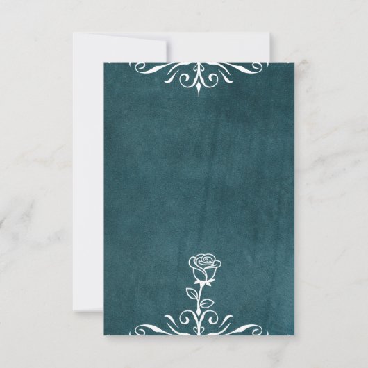 Mexican Papel Picado Wedding RSVP Card Kaartje (Achterkant)