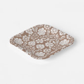 Mexican Pattern Baby shower Terracotta Papieren Bordje (Gebogen)